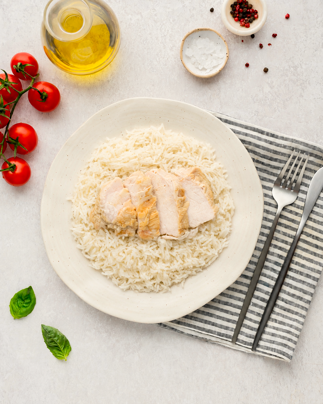 Μπαλοτίνα Κοτόπουλο με ρύζι basmati